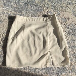 Revolve Superdown white chiffon skirt